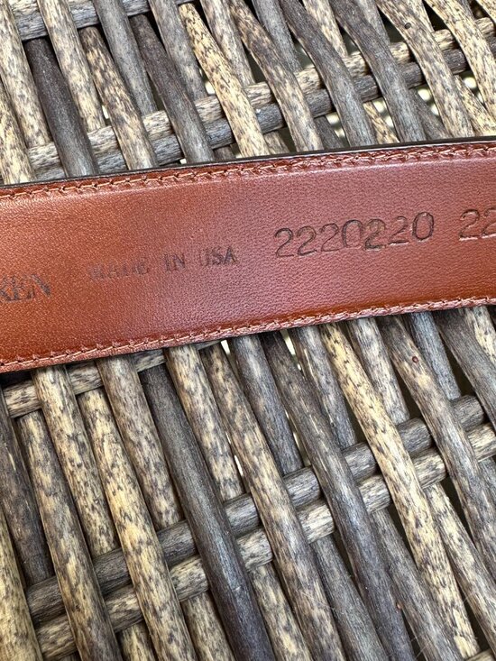 Vintage Polo Ralph Lauren Brown Suede Belt Women\'s Size 28 Made in USA Old Money